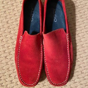 Aldo Men’s Red Suede Moccasins